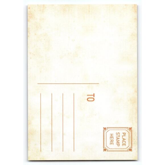 Vintage Christmas Snowman by Blue Door Snowy Winter Scene Postcard - Picture 2 of 2